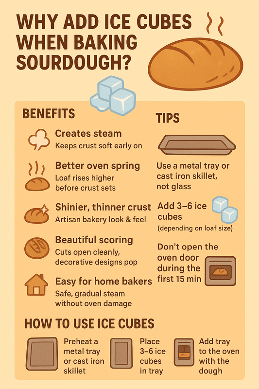 Why add ice cubes during your baking process?