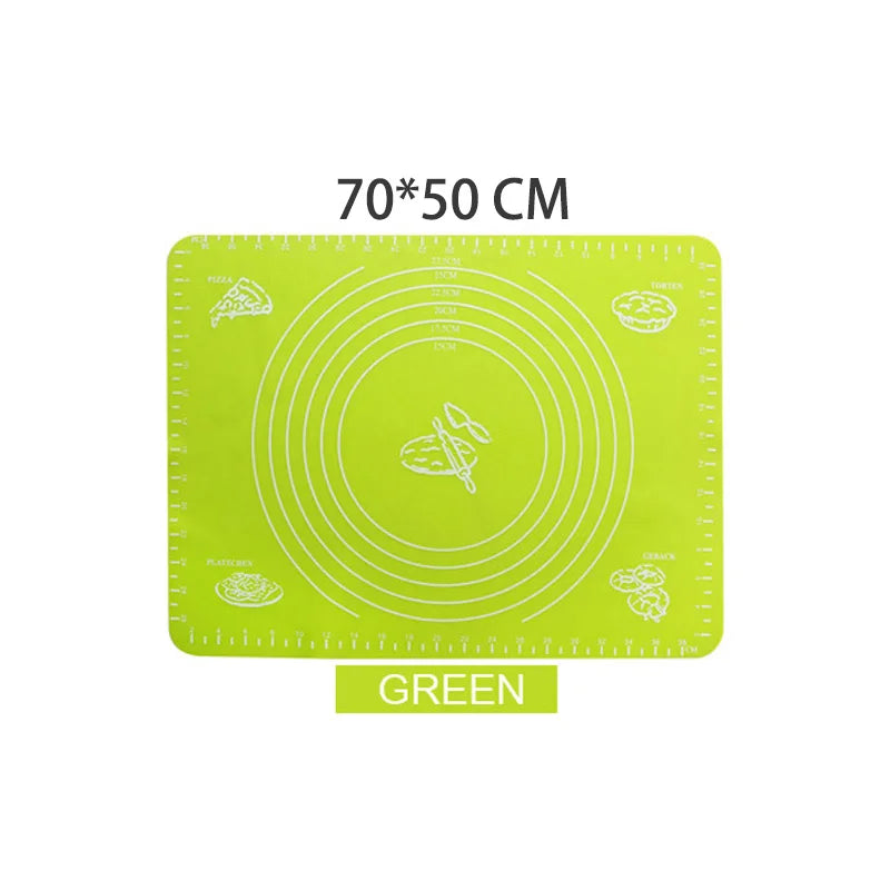 Silicone Baking Mat Kneading Dough Mat Pizza Cake Sheet Liner Kitchen Cooking Grill Gadgets Bakeware Table Mats Pad Pastry Tools