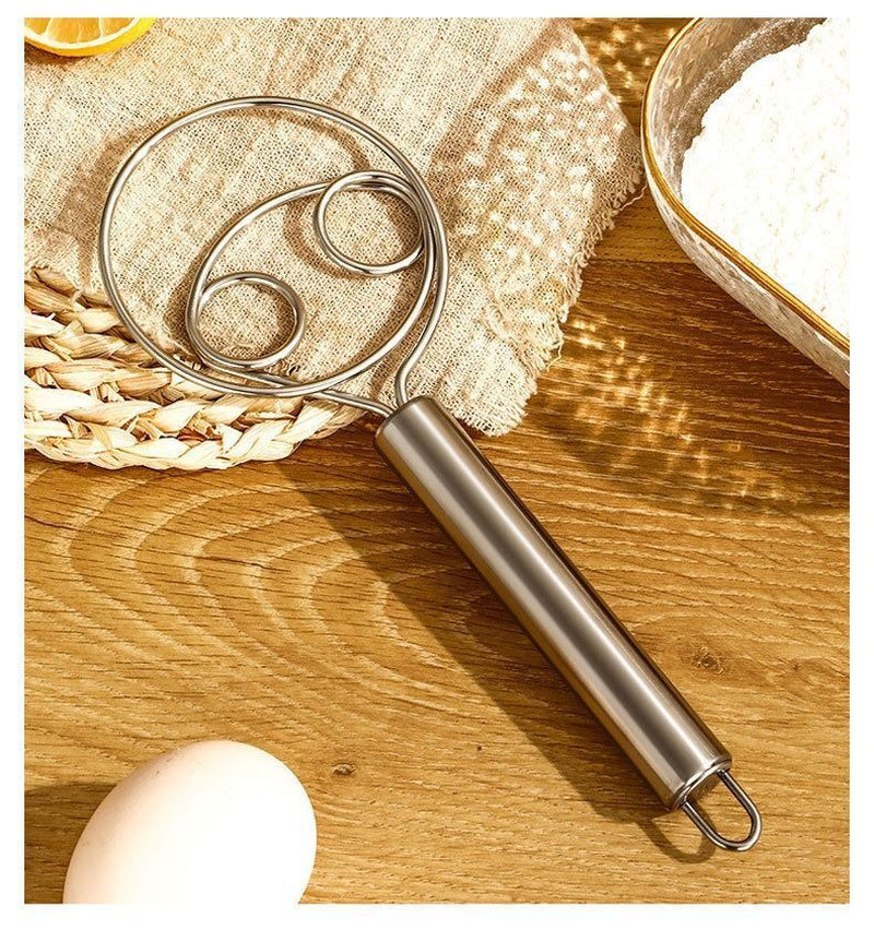 Premium Danish Dough Whisk Stainless Steel Bread & Sourdough Whisking Tool