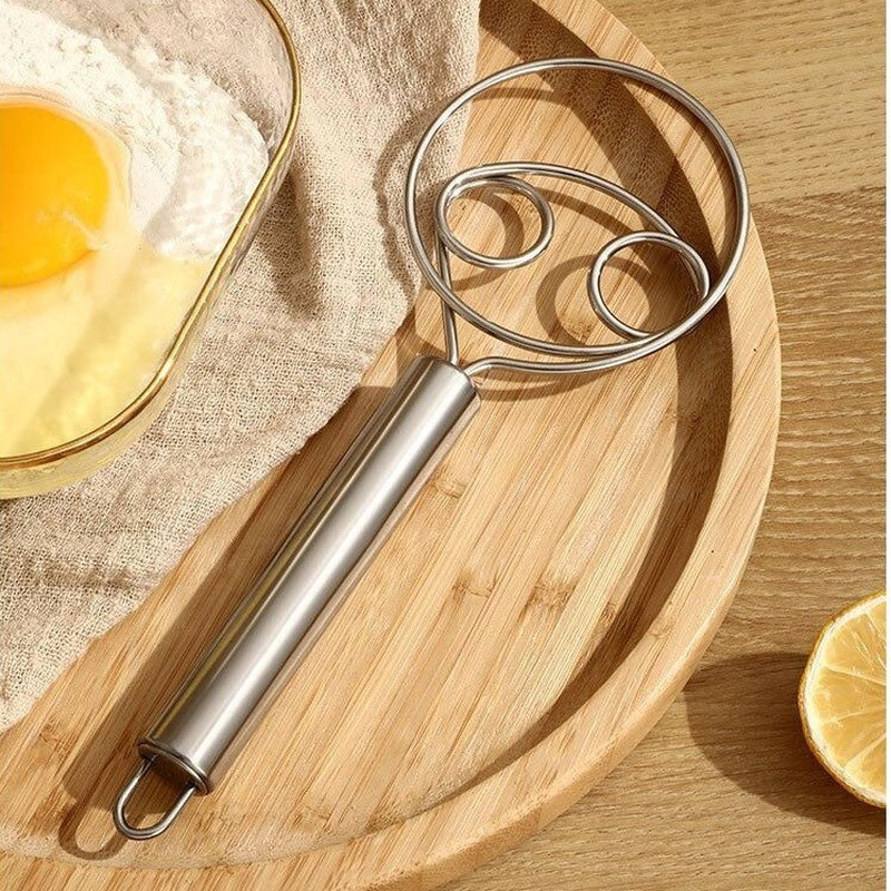 Premium Danish Dough Whisk Stainless Steel Bread & Sourdough Whisking Tool